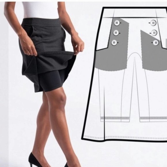 Beta Brand Black Skort XXL - Picture 2 of 6